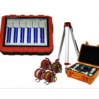 Multi channel ultrasonic detector for concrete